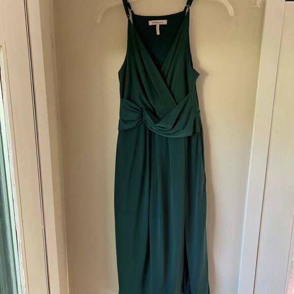 BCBGeneration Twisted Surplice Sheath Dress Bright Elm Size XS Tall - Picture 5 of 14